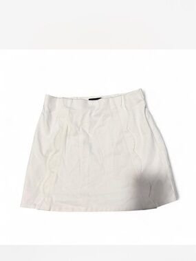 Topshop White Structured A-Line Skirt